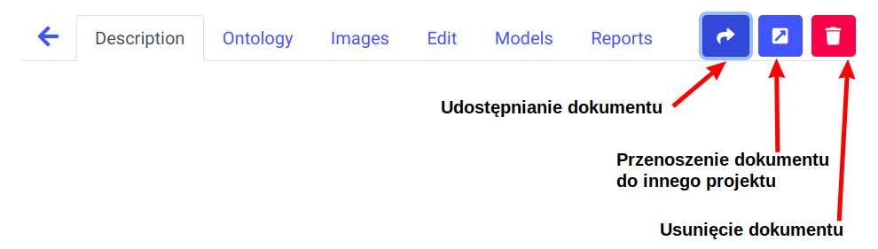 Zrzut ekranu eScriptorium: dokument operacje
