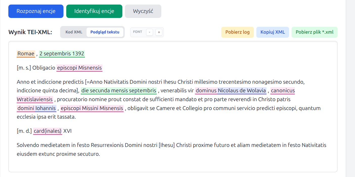 Rozpoznanie encji